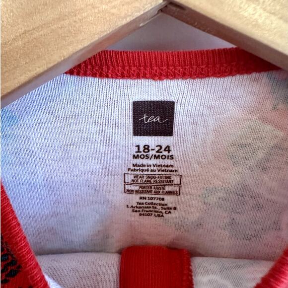 Tea Collection Dragon Footie Zip Pajamas - 18-24 Mo - Picture 3 of 4